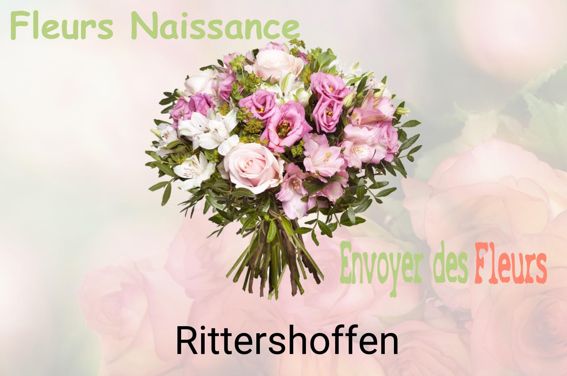 Bouquet de fleurs de naissance livré à Rittershoffen